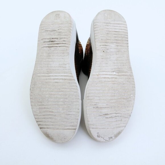 Red Dragon Fly Goldtone Embellishments High Top in Gold Black Women Size 10 - Picture 11 of 16